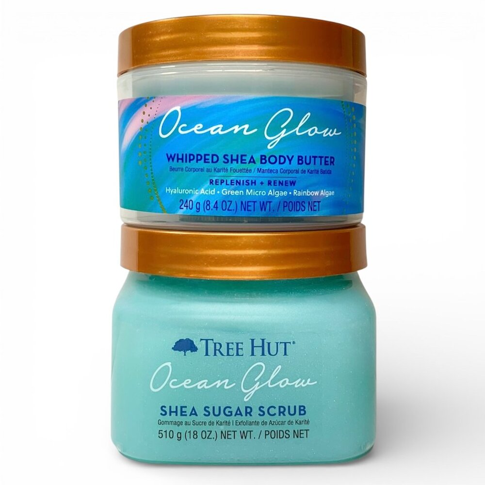 Tree Hut—Ocean Glow 2pc Set—Hydrating Sugar Scrub & Whipped Shea Body Butter